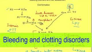 Bleeding amp clotting disorder amp their assessment PathologyPhysiology [upl. by Isdnil796]