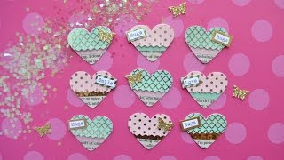 Diy Embellishments Mini Fringe Hearts  Build Your Stash 11 [upl. by Brynne]