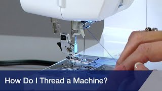 Brother Sewing Machine How to Thread Mechanical and Automatic Machines [upl. by Ymer687]