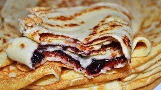 ПАЛАЧИНКИ С ПРЯСНО МЛЯКО  много крехки вкусни и лесни за приготвяне [upl. by Lemra]