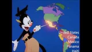 Nations of the World  With Lyrics  Animaniacs [upl. by Annas]