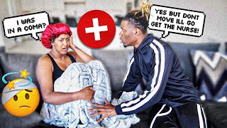 CONVINCING MY GIRLFRIEND SHE WAS IN A COMA PRANK   BOYFRIEND VS GIRLFRIEND [upl. by Haily]