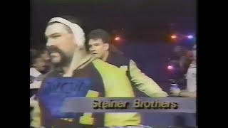 Steiner Brothers vs Dangerous Alliance Saturday Night Jan 25th 1992 [upl. by Grange714]