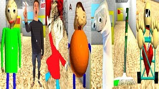 Baldis Basics Roblox  Play as All Characters NEW 2018 [upl. by Idel781]