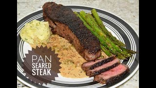 The Best Way To Cook A Steak Indoors  How to Pan Cook Steak Perfectly [upl. by Boyes]