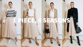 Styling a Pleated Skirt for Every Season  Peexo [upl. by Zetana]