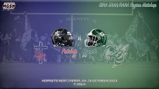 Westfield Hornet Varsity Football Strong Rock Christian vs Westfield School [upl. by Koorb]