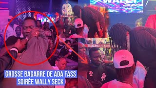 En État d’ivresse La grosse bagarre du lutteur Ada Fass à la soirée de Wally Seck avec la sécurité [upl. by Tennes]