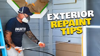 Painting a Home Exterior DIY Tips From A PRO [upl. by Eanej]