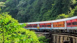 Train descends the Mighty Western Ghats of Karnataka One of the Worlds Most Dangerous Journeys [upl. by Eanram]