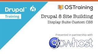 Drupal 8 Site Building Lesson 39 Display Suite Custom CSS [upl. by Quirita]