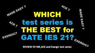 Which test series is the best for GATE IES 21  MADE EASY Ace academy exergic online test series [upl. by Inalawi488]