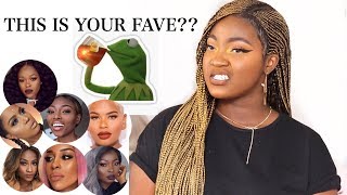 MY OPINIONS ON YOUR FAVE BLACK YOUTUBERS  THE TEA  TOP 15 [upl. by Blanchette]