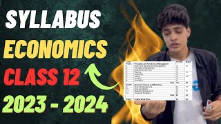 Economics Syllabus Class 12 I 2023  2024 I Deleted Syllabus [upl. by Ithsav]