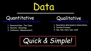 Qualitative and Quantitative [upl. by Arbmahs]