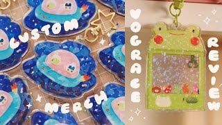 VOGRACE CUSTOM MERCH REVIEW ☆彡 NEW STICKERS KEYCHAIN WASHI TAPES AND MORE [upl. by Kolivas]