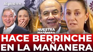 El mensaje de FELIPE CALDERÓN que puso FURIOSA a SHEINBAUM en la mañanera [upl. by Eleinad574]