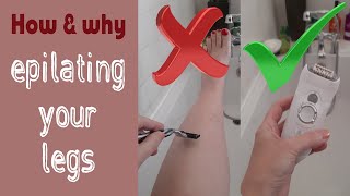 How to epilate your legs and why it is better than shaving [upl. by Aloysius]