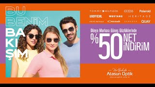 Her Bakışa Özel Dünya Markası Güneş Gözlükleri Net 50 İndirimle Atasun Optikte BuBenimBakışım [upl. by Pollie]