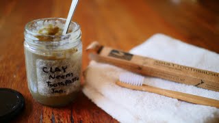 how to make natural remineralising toothpaste with coconut oil and neem oil [upl. by Hachman581]