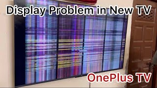 OnePlus U1S TV Display Lines Problem new TV😭 New TV Mil gaya Replace m🔥 25Jan23  Jainish Dagar [upl. by Solon]