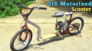 How to Build DiY Gas Scooter  80cc 2 Stroke  Standup Scooter [upl. by Stav]