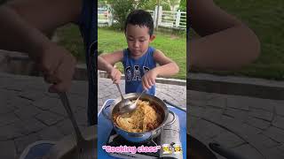 Cooking Lesson  Spaghetti Tomato Minced Meat  Fried Egg [upl. by Ykcaj545]