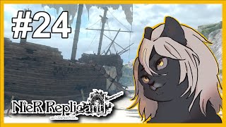 O NÁUFRAGO EM SEAFRONT  Nier Replicant ver122474487139  Parte 24  PLAYTHROUGH PC [upl. by Novelc]