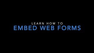 Embedding Forms into Your Website [upl. by Sidoma]