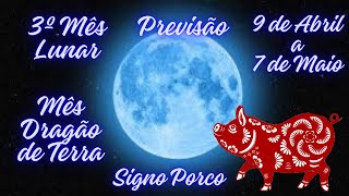 Astrologia Chinesa Previsão 3º mês Lunar Signo Porco [upl. by Yedrahs]