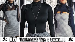 DIY Turtleneck Top One Pattern Three Shirts  Brandy Melville Inspired [upl. by Oiruam]