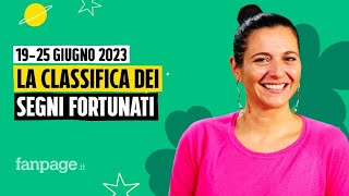 Oroscopo la classifica dei segni più fortunati della settimana dal 19 al 25 giugno 2023 [upl. by Tarton]