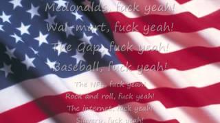 Team America  America Fck Yeah Lyrics [upl. by Anyrtak]