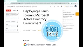 Deploying a FaultTolerant Microsoft Active Directory Environment  qwiklabs GSP118 quicklab [upl. by Beuthel]