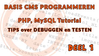 Basis PHPMySQL tutorial programmeren van een eventkalender [upl. by Lugar]