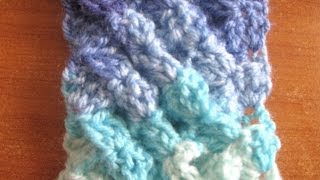 Woven Shell Crochet Stitch  Crochet Tutorial [upl. by Eulalee]