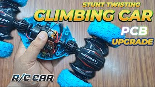 Stunt Twisting Climbing Car PCB receiver Bord Upgrade  RC Stunt Car GADGET [upl. by Enelyar245]