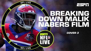 Cover 3 🏈 Malik Nabers film breakdown before Cowboys vs Giants  NFL Live [upl. by Aniham305]