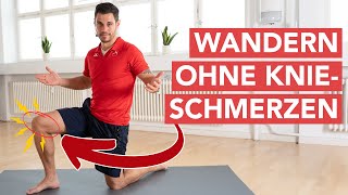 Knieschmerzen beim Wandern Soforthilfe 1 Minute  SchrittfürSchrittAnleitung [upl. by Enyahs]