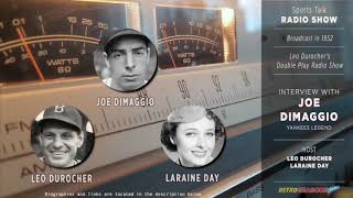 1952 • Baseball Clip • Leo Durocher and Joe DiMaggio  Radio Interview [upl. by Innad]