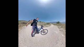 ⚠ nohand downhill on Upper Neochoropoulo ⚠  🤘 🎄 😎 🦅 bikeflightstunt mtb bike risk drift [upl. by Notelrahc846]