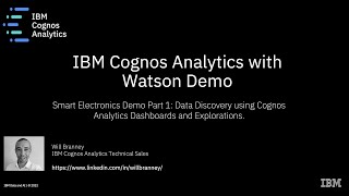 IBM Cognos Analytics with Watson 1122 Demo [upl. by Dahlstrom]