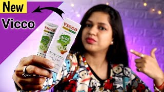 Vicco Turmeric Aloe Care Cream Review  How to Use Vicco Aloe Vera Cream  New Vicco Turmeric Cream [upl. by Helve]