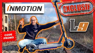 Trottinette electrique adulte la INMOTION L9 test et avis comparatif vs ninbot G30 max autonomie [upl. by Neddy]