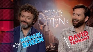 Michael Sheen amp David Tennant Talk Good Omens  TV Insider [upl. by Synn]