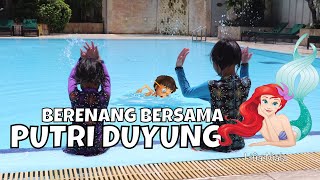 Lifia Niala Berenang Bersama  Belajar Berenang Kostum Putri Duyung  Mermaid Tails [upl. by Seagrave]