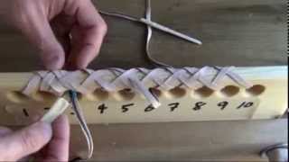 DEMO 2 Leather Edge Round Braid 1 thong 4 pass [upl. by Anthe630]