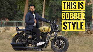 Bobber Style modification for Royal Enfield  Rideofy  Vampvideo [upl. by Atteyek860]