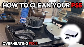 HOW TO STOP PS5 FROM OVERHEATING  HOW TO CLEAN amp REPAIR NEW PS5 SAFELY ORIGINAL PS5 1ST BATCH [upl. by Dobrinsky]