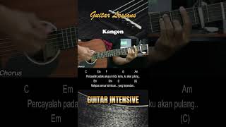 Kangen  Dewa 19  Tutorial Chord Gitar Mudah dan Lirik [upl. by Quintilla]